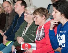 TeilnehmerInnen der Diskussionsveranstaltung