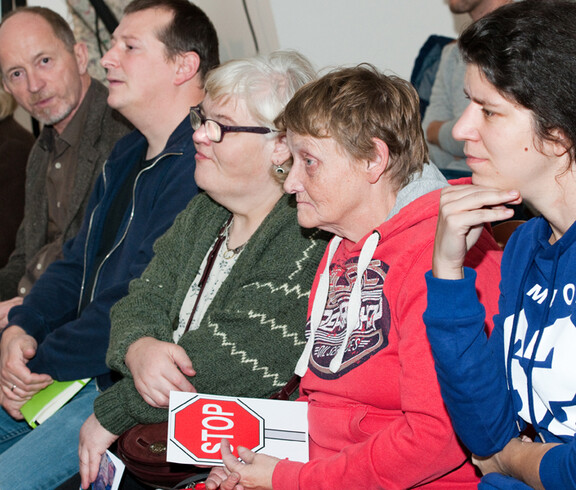 TeilnehmerInnen der Diskussionsveranstaltung