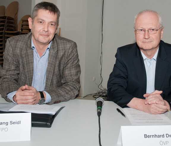 Wolfgang Seidl (FPÖ Wien) und Bernhard Dworak (ÖVP Wien)