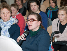 TeilnehmerInnen der Diskussionsveranstaltung