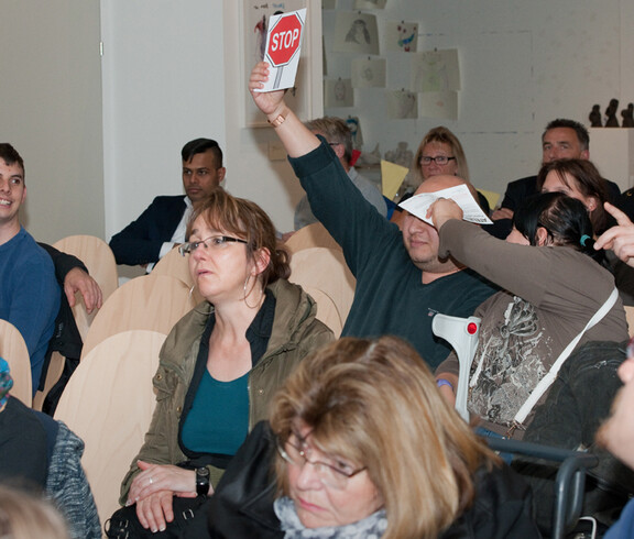 TeilnehmerInnen der Diskussionsveranstaltung