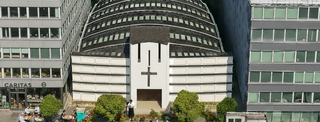 Kirchenschiff, ein KI generiertes Bild