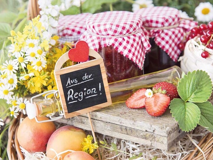 Marmelade und Obst