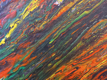 Abstraktes Bild mit bunten Farben