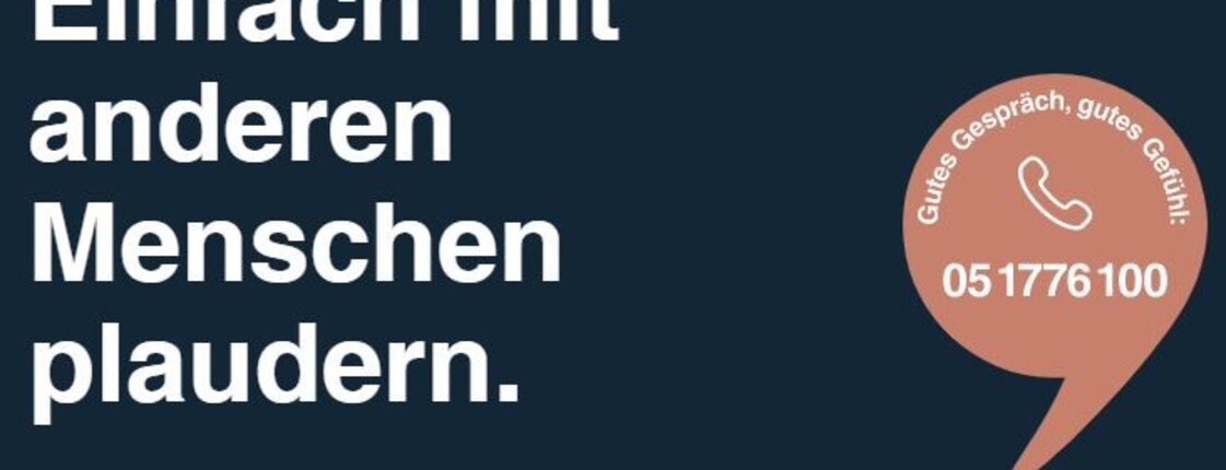 Symbolbild zum Thema Einfach mit anderen Menschen plaudern mit Angabe der Plaudernetz Telefonnummer.