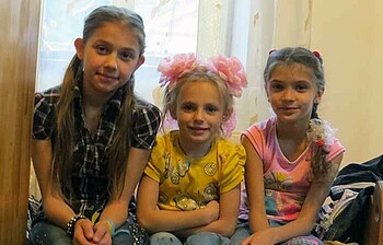 Kinder im Kinder- und Familienzentrum Charkiw