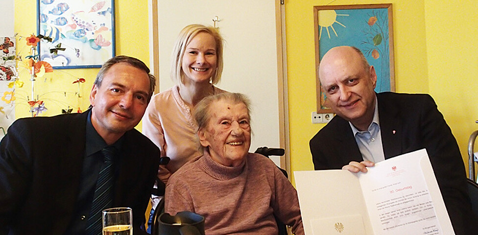 Margarete Exler feierte Ihren 90. Geburtstag im Haus St. Klemens